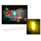 Brite Yellow 3m Reflective Safety Tape Bicycle Sticker Adhesive Caution 4  X 9 