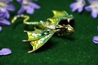 Green Dragon Brooch Pendant Pin