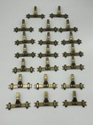 41 Pc  Vintage Brass Cabinet drawer coat Or Hat Hook Lot Bp748 749 4074-03