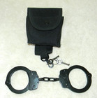 Vipertek Professional Black Steel Handcuffs With 2 Keys   Holster   Never Used