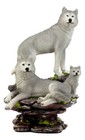 Large Denizens Of Twilight Timber Wolf Family Statue 14 25 h Wildlife Animal