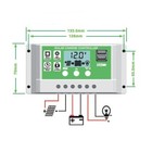 12 24v 30a Solar Panel Lithium Ion Battery Pwm Regulator Charge Controller