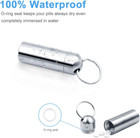 Shd 2 Pack Pill Container Keychain Pill Holder 100  Waterproof Pill Case Single