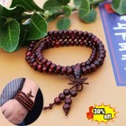 6mm Sandalwood Bead Mala Buddhist Buddha Meditation 108 Prayer Bracelet Necklace