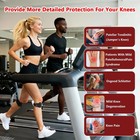 2 Pack Patellar Tendon Support Straps  Adjustable Non-slip 2-pack  Black