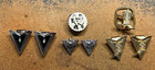 Lot Western Square Dancing Gold Silver Metal Collar Point Tips Bolo Tie Slide