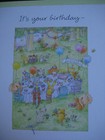 Unused Vintage Greeting Card Hallmark Birthday Woodland Animal Birthday Party