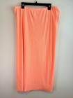 Aerie Women s Coral Orange Midi Skirt With Side Drawstring And Slit  Size Xxl