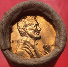 1944-p Lincoln Wheat Cent Penny Roll Gem Red Bu An Original Bank Roll