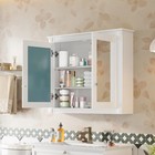 Medicine Cabinet Wall Mounted Bathroom Storage Cabinet With 2 Mirrors