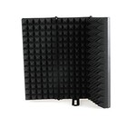 Studio Recording Microphone Isolation Shield   3 Foldable Absorbing Foam  