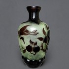 Collection Chinese Antique Old Beijing Glaze Carved Exquisite Crane Flower Birds