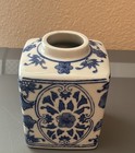 Blue And White Square Porcelain Ginger Jar