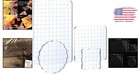 4 Pack Clear Acrylic Stamp Block Set With Grid Lines - Various Sizes For Crafts