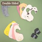 Baby Animal Closet Dividers - Set Of 8 Wooden Baby Clothes Size Hangers 