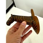 Hand Carved Wooden Zebra   Leopard Wall Plaque Kenya African Art 4 75  Base