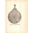 1922 Lithograph Nautical Instrument 16th Century Arabian Astrolabe 2r1-98