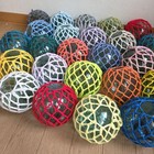 Glass Fishing Float Buoy Ball Vintage Japanese Dia  10cm Set Of 30 Net Japan  02