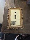 Vintage Solid Brass 1987 Decorative Switch Plate By James Papalia