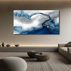 Large Abstract Canvas Painting  Fluid Canvas Wall Art  Framed  Signed