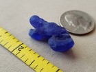 Genuine Beach Sea Glass Surf Tumbled Cobalt Blue Pendant Lava Bonfire Rare T02