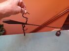 Old Set Of Hand Wrought forged Iron Scale W  Weight  stillyard  For Kitchen Farm