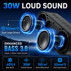 Portable Bluetooth Speaker With Lights X Holidays world Cup Stuffers  Loud Stere