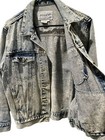 Vintage 80s 90s Y2k Punky Denim Jacket Size L 100  Cotton Rare