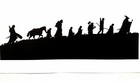 Lord Of The Rings The Fellowship Silhouette 22cm Vinyl Sticker Decal Lotr Hobbit