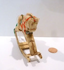 Dollhouse Miniature Christmas Rocking Horse Artisan Piece 1991