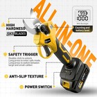 Electric Pruning Shears Cordless  For Gardening With 2 Yellow 