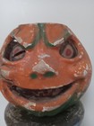 Vintage Jol Pumpkin Pulp Paper Mache Halloween Paper Eyes   Mouth Large Scary