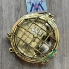 Solid Brass Nautical Bulkhead Light   Ship Porthole Sconce