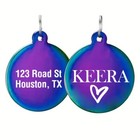 Custom Pet Id Tag     Engraved Dog   Cat Name Tag Double-sided Charm Usa
