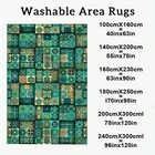 Patchwork Mosaic Area Rug  Vintage Geometric Rug For Living Room Home Decor