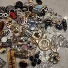 Giant Lot Of Vintage To Modern Pendant Glass Metal Shell Stone Wear Repair Craft