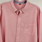 Tailor Vintage Mens Long Sleeve Button Front Shirt Size Xxl Pink