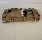 Ceramic Wall Art - Hand Painted Border Collie Design By Stef Handmade In Uk
