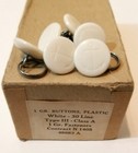 6 Vintage Us Navy Officers Steward White Service Uniform White Buttons With Back