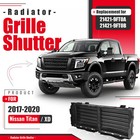 For 2017-2020 Nissan Titan titan Xd Radiator Grille Shutter Assembly 21421-9ft0b