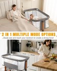 Lalaho Baby Bassinet portable Beside Crib With 2 Mode washable Mattress 