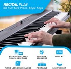 Alesis Recital Play 88 Key Keyboard Piano With 480 Sounds  Speakers  Usb Midi  C