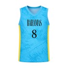 V  J  Edgecombe Ayton Hield Clarke Bahamas Bahamian Basketball Jersey Custom