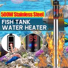 2 4x Aquarium Heater 500w Stainless Steel Anti-explosion Fish Tank Thermostat
