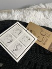 C c Messy Bun Beanie Pony Tail Ribbed Knit Beanie Hat Black Nwt