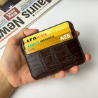Genuine Crocodile Leather Credit Card Holder Minimalist Wallet - Slim Wallet
