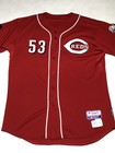 Cincinnati Reds 2008 Game Issued Brad Salmon Jersey With Nuxy Patch Size 50