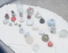 Lot Of 23 Vintage Trinket Pill Boxes Hinged Mixed Porcelain Painted Enamel