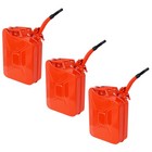 5 Gallon Red Steel Jerry Can Gas Tank 3-pack W  Flexible Spout