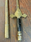 Antique   Vintage Knights Of Columbus Ceremonial Sword   Scabbard 36  Long